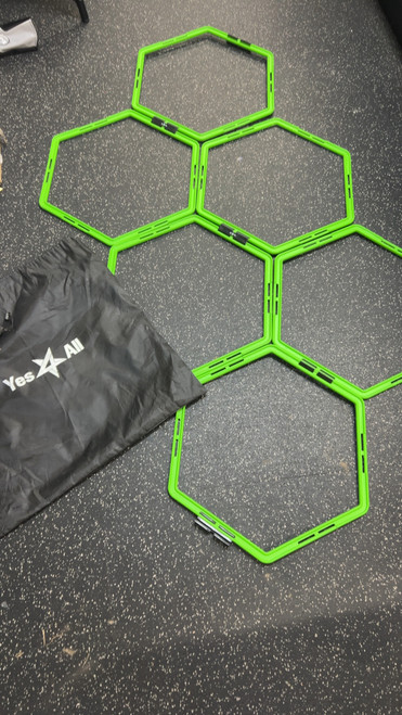 Vist Large View of Product Image Which is Used YES4ALL HEX AGILITY RINGS FB Training Aid