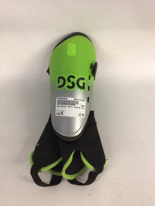 Vist Large View of Product Image Which is Used Soccer Shin Guards Junior Green MD
