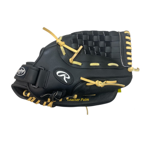 Vist Large View of Product Image Which is Used Rawlings RSB SS13W BB/SB Glove RH Throw Black 13"