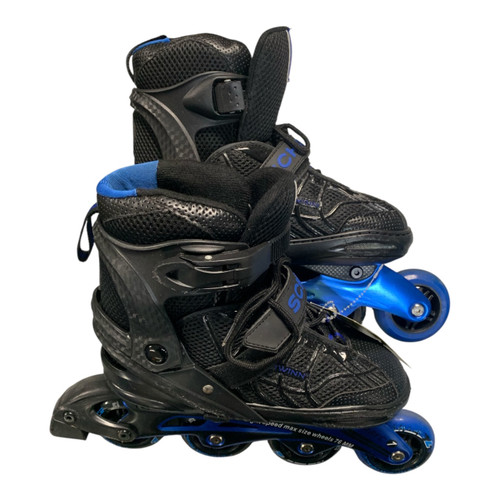 Vist Large View of Product Image Which is Used Schwinn ABEC 7 8-9.5 ADJUSTABLE SKATES Senior Rec Fitness Skates Black Adjustable