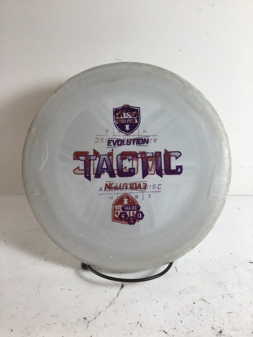 Vist Large View of Product Image Which is Used Discmania EVOLUTION EXO HARD TACTIC Disc Golf Putter Grey 174g