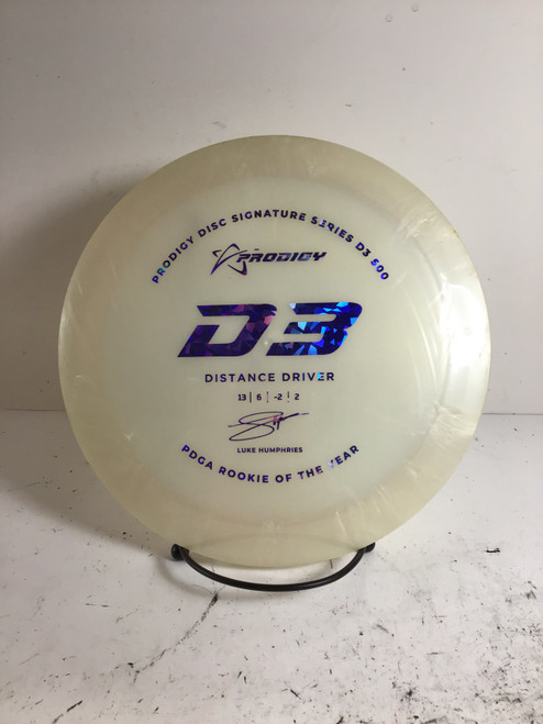 Vist Large View of Product Image Which is Used Prodigy 500 D3 Disc Golf Driver White 174g