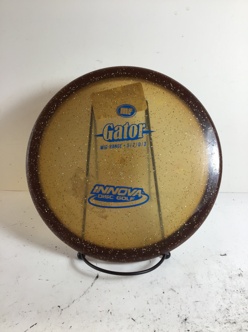 Vist Large View of Product Image Which is Used Innova METAL FLAKE GATOR Disc Golf Mid Range Brown 175g