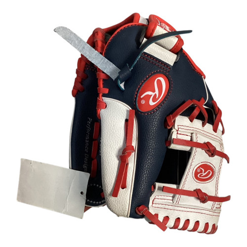 Vist Large View of Product Image Which is Used Rawlings PLAYER SERIES BB/SB Glove RH Throw Navy Blue 11"