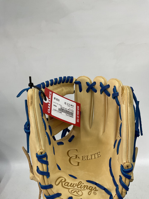 Vist Large View of Product Image Which is Used Rawlings GG ELITE BB/SB Glove RH Throw Brown 11 1/2"