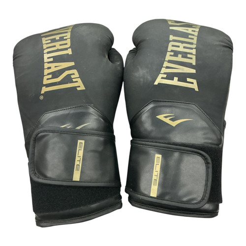 Vist Large View of Product Image Which is Used Everlast ELITE Boxing Gloves Black MD
