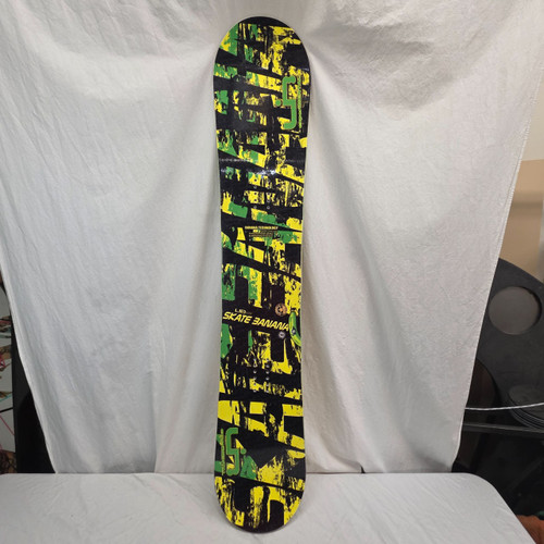 Vist Large View of Product Image Which is Used Lib Tech SKATE BANANA Mens Snowboard Only Green And Yellow 154 cm