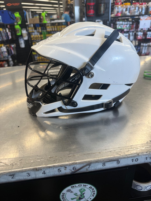 Vist Large View of Product Image Which is Used Cascade CS Lacrosse Helmet White One Size
