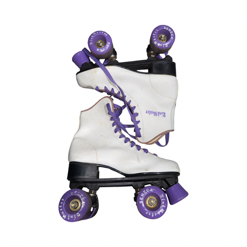 Vist Large View of Product Image Which is Used RINK MASTER Senior Rec Fitness Skates White Senior 8