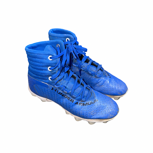 Vist Large View of Product Image Which is Used Under Armour Adult FB Cleats Royal Blue Senior 8.5