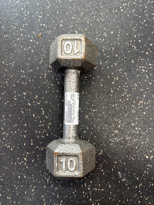 Vist Large View of Product Image Which is Used 10-LB HEX DUMBBELL SINGLE Hex Dumbbell (Each) 10 lb