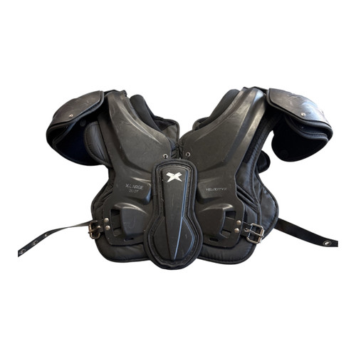 Vist Large View of Product Image Which is Used Xenith XL 20-21 INCH FB Shoulder Pads Black XL