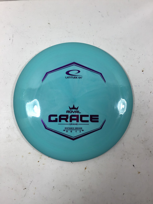 Vist Large View of Product Image Which is Used Latitude 64 ROYAL GRACE Disc Golf Driver Royal Blue 170g