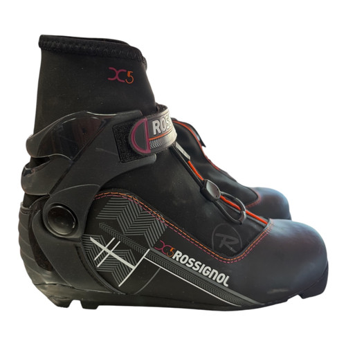 Vist Large View of Product Image Which is Used Rossignol Boys NNN XC Ski Boots Black W 05-05.5 / JR 03.5-04