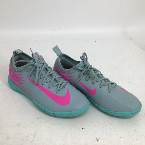 Vist Large View of Product Image Which is Used Nike ZOOM VAPOR 16 ACADEMY JR 5.5 INDOOR Soccer Indoor Shoes Grey Junior 05.5