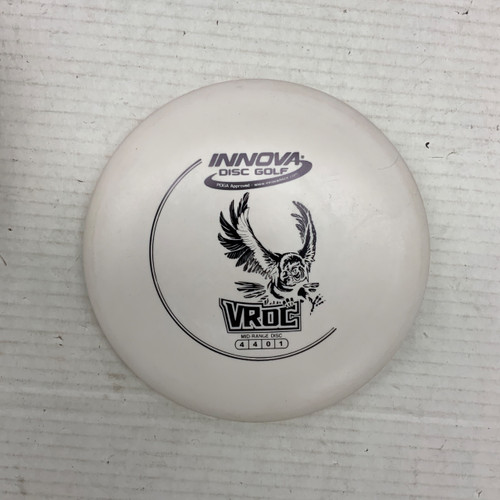 Vist Large View of Product Image Which is Used Innova DX VROC Disc Golf Mid Range White 180g