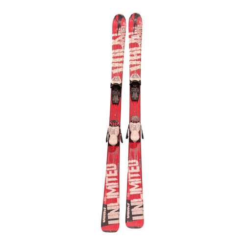 Vist Large View of Product Image Which is Used Volkl UNLIMITED 1500 Boys DH Ski/Binding Red 150 cm