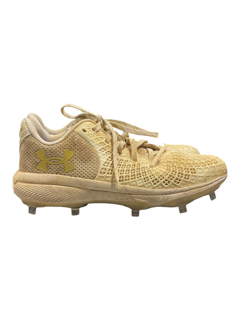 Vist Large View of Product Image Which is Used Under Armour CHARGED BB/SB Cleats White Senior 8