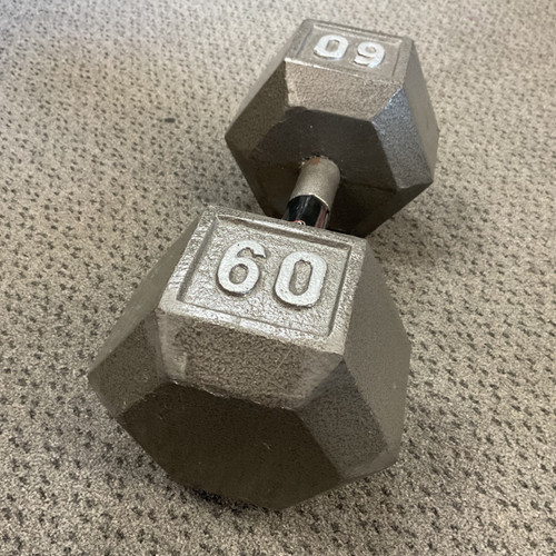 Vist Large View of Product Image Which is Used Cap Hex Dumbbell 60 lb