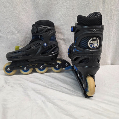 Vist Large View of Product Image Which is Used CRAZY SKATES ADJ 5-8 REC SKATES Senior Rec Fitness Skates Royal Blue Adjustable