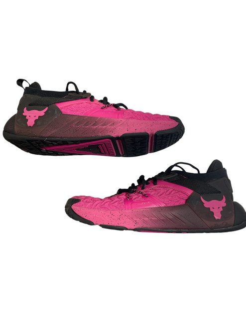 Vist Large View of Product Image Which is Used Under Armour Basketball Shoes M Black And Pink Senior 9