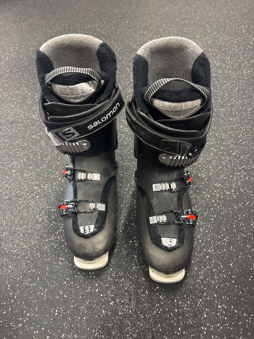 Vist Large View of Product Image Which is Used Salomon QUEST ACCESS R80 Mens DH Ski Boot Black 305 MP - M12.5