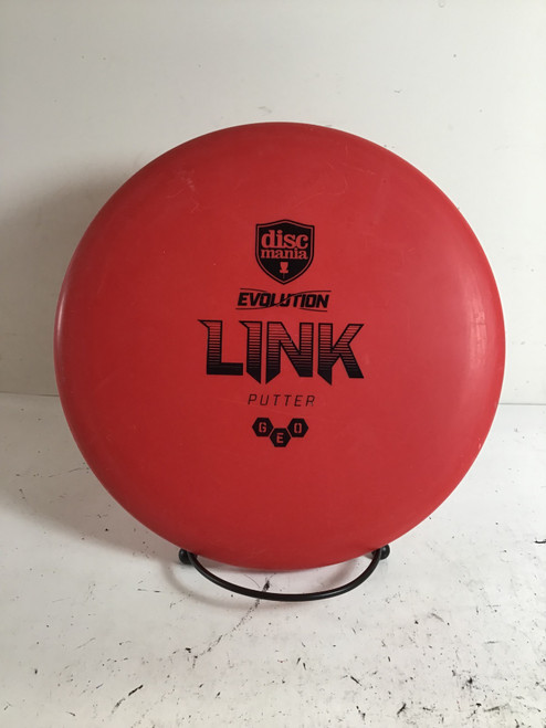 Vist Large View of Product Image Which is Used Discmania EVOLUTION GEO LINK Disc Golf Putter Red 174g