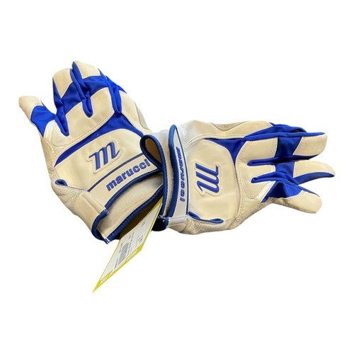 Vist Large View of Product Image Which is Used Marucci BB/SB Batting Gloves Royal Blue 2X