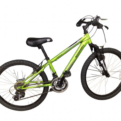 Vist Large View of Product Image Which is Used Nishiki PUEBLO Mountain Bike Boys Green 24"