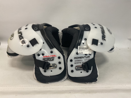Vist Large View of Product Image Which is Used Rawlings SRG FB Shoulder Pads White XXS