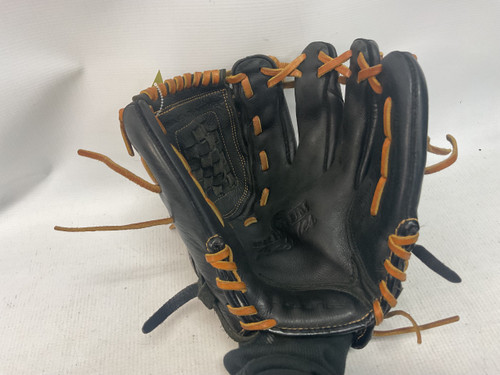 Vist Large View of Product Image Which is Used Rawlings PREMIUM PRO SERIES BB/SB Glove RH Throw Black 12"
