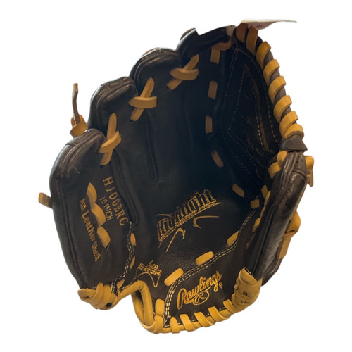 Vist Large View of Product Image Which is Used Rawlings HIGHLIGHT BB/SB Glove LH Throw Brown 10"