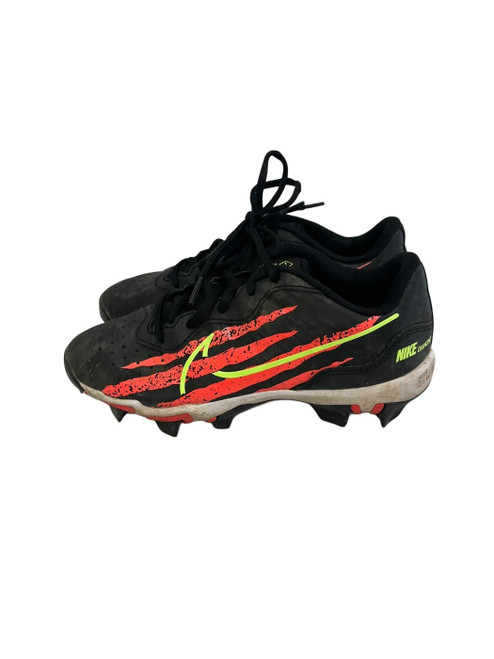 Vist Large View of Product Image Which is Used Nike Alpha Huarache Keystone Jr 4 BB/SB Cleats Black