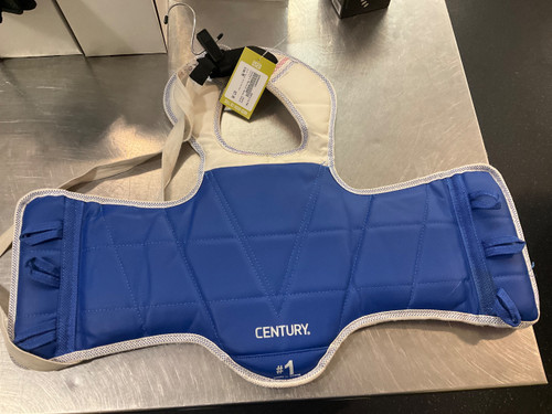 Vist Large View of Product Image Which is Used Century Martial Arts Chest Guard Royal Blue And Red MD