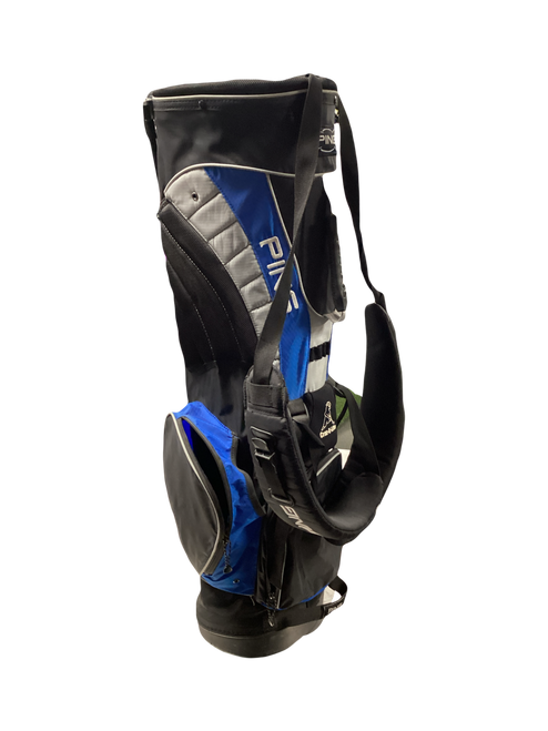 Vist Large View of Product Image Which is Used Ping CRAZ E LITE Mens Stand Bag Black And Navy Blue