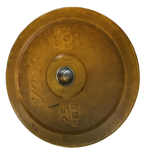 Vist Large View of Product Image Which is Used Vtx Olympic Plate (Each) Yellow 25 lb