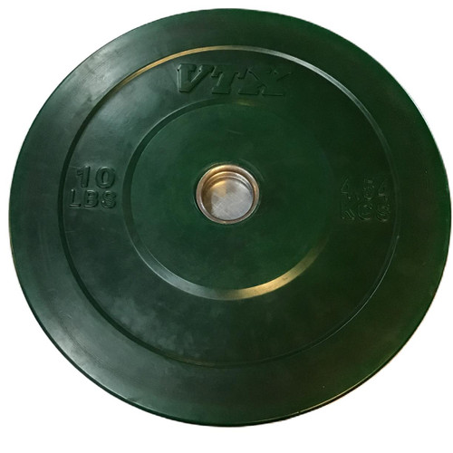 Vist Large View of Product Image Which is Used Vtx Olympic Plate (Each) Green 10 lb