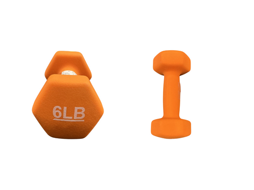 Vist Large View of Product Image Which is Used NEOPRENE Hex Dumbbell (Each) 6 lb
