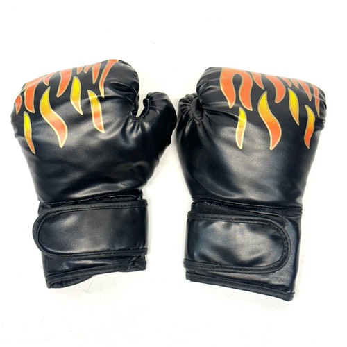 Vist Large View of Product Image Which is Used Boxing Gloves Black Youth