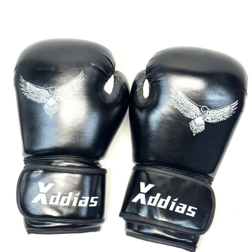 Vist Large View of Product Image Which is Used Boxing Gloves Black Senior