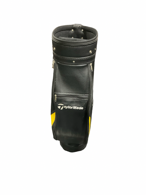 Vist Large View of Product Image Which is Used Taylormade BLK/YELLOW CART BAG Mens Cart Bag Black