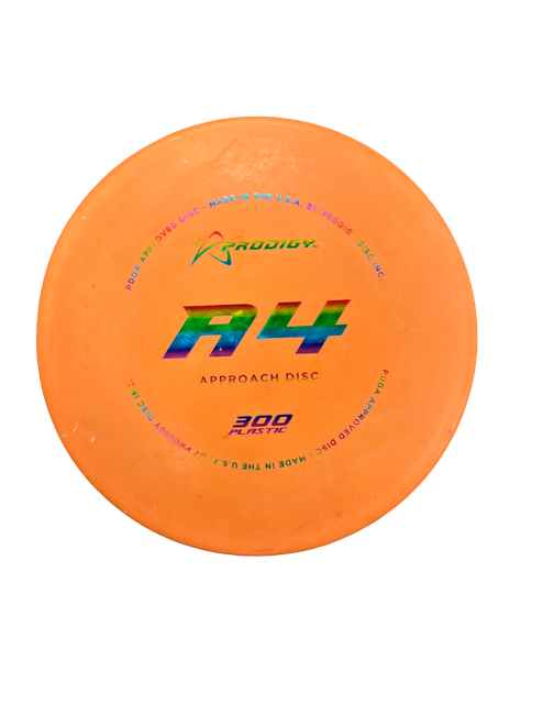 Vist Large View of Product Image Which is Used Prodigy A4 Disc Golf Mid Range Orange