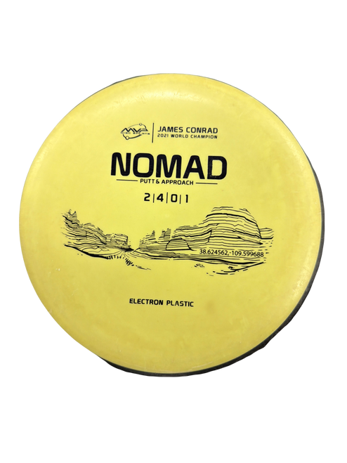 Vist Large View of Product Image Which is Used MVP NOMAD Disc Golf Putter Yellow