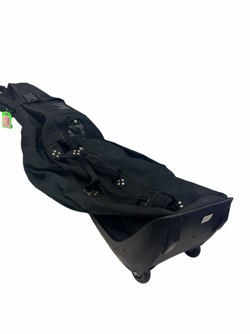 Vist Large View of Product Image Which is Used Club Glove LAST BAG COLLEGIATE Wheeled Golf Travel Bag Black