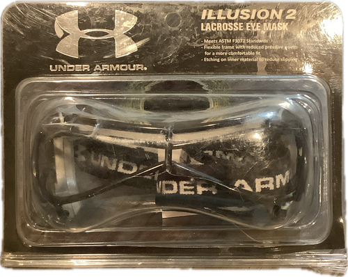 Vist Large View of Product Image Which is New Under Armour ILLUSION 2 GOGGLE Lacrosse Facial Protect Silver