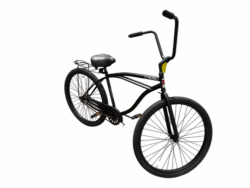 Vist Large View of Product Image Which is Used TOP ROAD POWER MALIBU Cruiser Bike Mens Black 58-61cm - 23-24" - XXL Frame