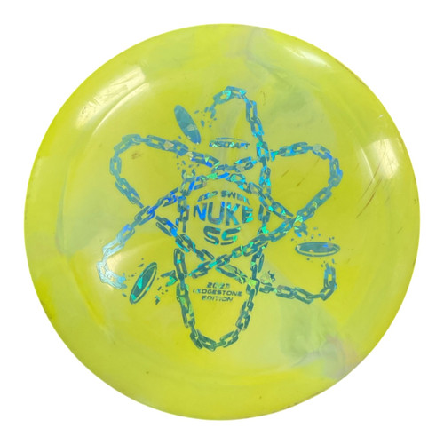 Vist Large View of Product Image Which is Used Discraft ESP SWIRL NUKE SS Disc Golf Driver Green 176g