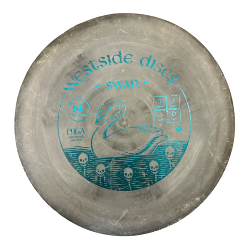 Vist Large View of Product Image Which is Used Westside BT MED SWAN Disc Golf Putter Grey 173g