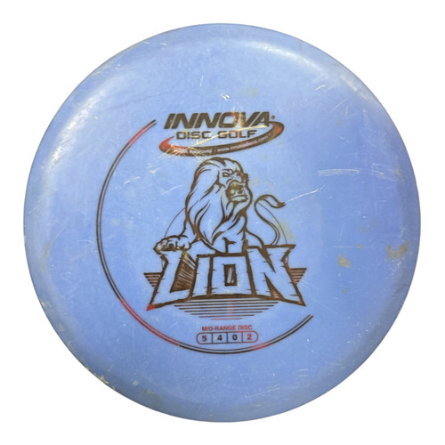 Vist Large View of Product Image Which is Used Innova DX LION Disc Golf Mid Range Royal Blue 176g