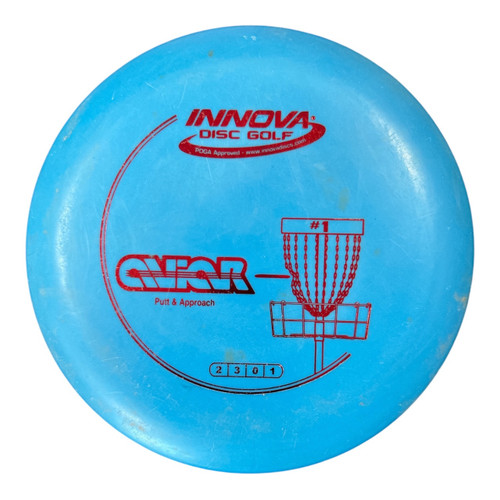 Vist Large View of Product Image Which is Used Innova DX AVIAR Disc Golf Putter Royal Blue 166g